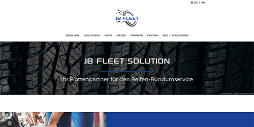 JB Fleet Solution GmbH Webseite Screenshot