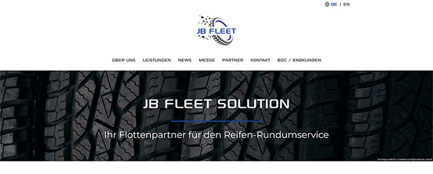 JB Fleet Solution GmbH Webseite Screenshot