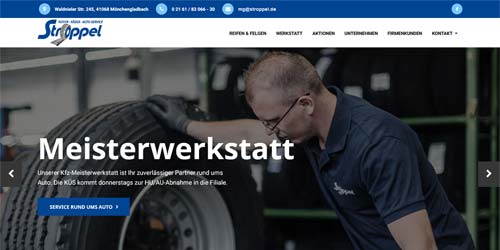 Stroppel Mönchengladbach Webseite Screenshot